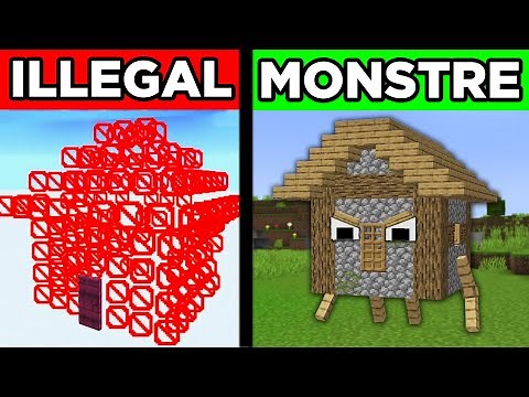 47 ILLEGAL BASES on Minecraft!