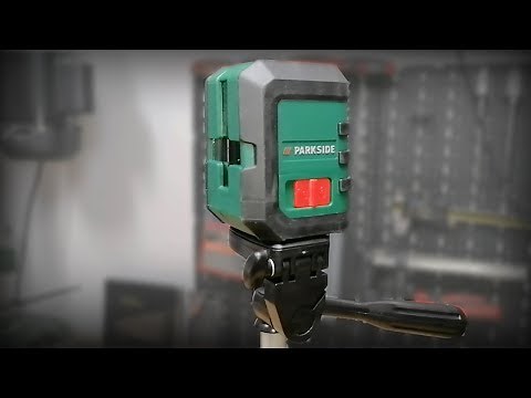Parkside Auto Levelling Cross Line Laser - UNBOXING and TEST