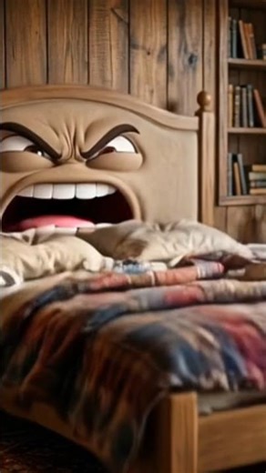 Angry Bed Talks Back! 😡 | AI Object Voice” #bed #aivideo #trend