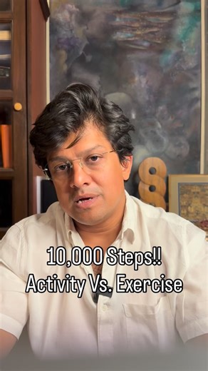 bāO | parth adhyaru on Instagram: "Counting steps ? Good work. Now get to know some science too. Activity Vs. Exercise"