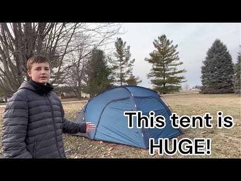 Ozark Trail 2 Person Tent With OVERSIZED VESTIBULE (full review) #camping #tent #bigtent #review￼
