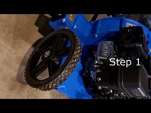 Leaf Blower Mounted to Zero Turn