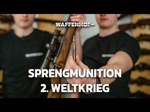 Sprengmunition aus dem 2. Weltkrieg (B-Patrone) - Schusstest K98