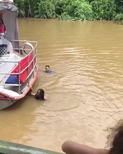 Contrary to popular belief you can swim 🏊🏽‍♂️ in the Amazon jungle river in Brazil 🇧🇷 #generallevy #earlymorningswim #swimmingintheamazon 💯✊🏾 | General Levy