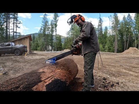 NOT Sure What's BETTER - Debarking A Burned Log From A Fire, A Log Delivery, Or Milling Logs Again?