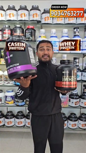 Casein protein VS whey protein | #shorts #supplementsvilla #bodybuilding #youtubeshorts