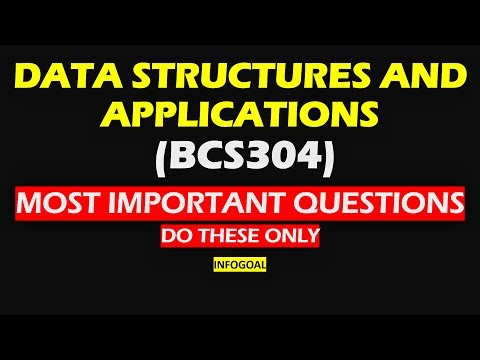 VTU DSA Most Important Questions | BCS304 Passing Package | Infogoal