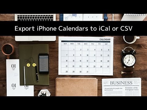 How to Export iPhone and iPad Calendars to iCal or CSV