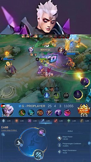 1.2M views · 7.1K reactions | 3x Maniac!! 25 Kills Phoveus Revamp 100% Overpowered!! - MLBB #gameplayproplayer #phoveus #MLBB | Gameplay Proplayer Live | Facebook