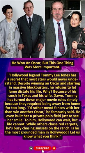 Why Tommy Lee Jones Said NO To Hollywood & YES To Love!!
