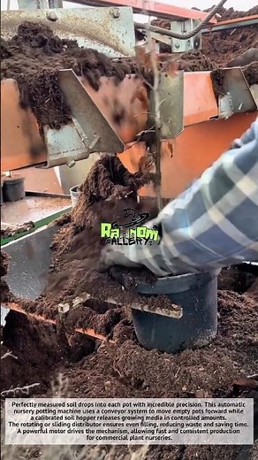 Insane Automatic Nursery Potting Machine in Action! 🌱⚙️ Satisfying Soil Filling Process