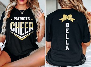 Glitter Cheer Shirt,cheer Shirt,cheerleader Shirt,custom Name,cheerleader Gift,cheer Squad Shirts,cheer Tees,cheer Shirt, Cheer Spirit - Etsy