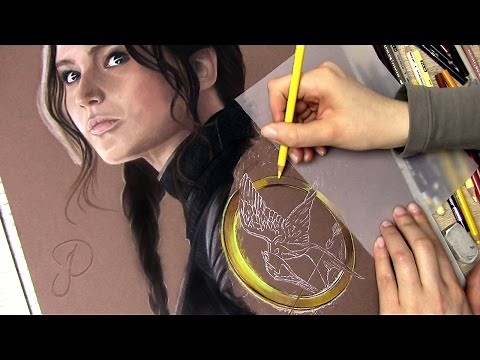 Katniss Everdeen - The Hunger Games: Mockingjay [ Realistic Colored Pencil Portrait Drawing]