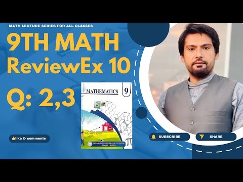 9th class math chapter 10 review exercise 10 q 2,3- 9 math ch 10 review 10 q 2,3- review 10 math 9th