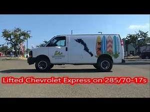 Lifted Chevrolet Express | GMC Savanna suspension lift kit Boulder Off Road Vans | E-series lifts