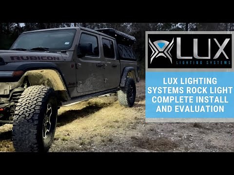 LUX Lighting Systems Rock Lights Complete Install and Evaluation