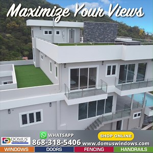 MAXIMIZE YOUR VIEWS WITH DOMUS PRODUCTS! Domus Windows & Doors offers: ✅ Free Shipping on Volume Orders ✅ Online purchase for standard or custom size orders ✅ Installation Support ✅ Easy replacement ✅ Hurricane Resistant Product Line ☎️ Contact Gail via WhatsApp at 868-318-5406 for a FREE quotation. Visit www.domuswindows.com | SXM Talks | Facebook