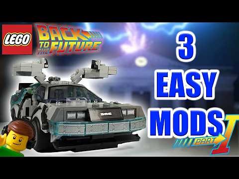 3 Easy Mods to Upgrade the Lego DeLorean (77256) -- Accuracy, Minifigs, and Gullwing Doors! Part 1/2