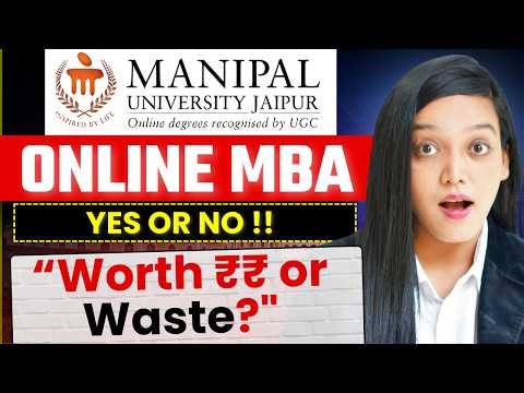 Manipal University Online MBA Exposed | Job Gaurantee , Fees , Specializations #mba