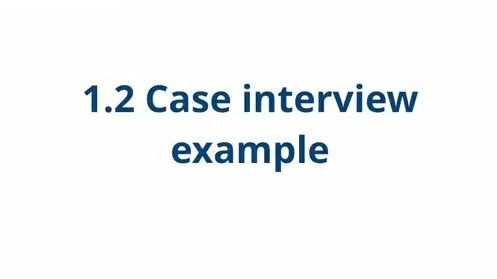 [案例面试] What a Perfect Case Interview Looks Like