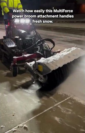 Ultimate Snow Clearing: The Power Broom in Action ❄️