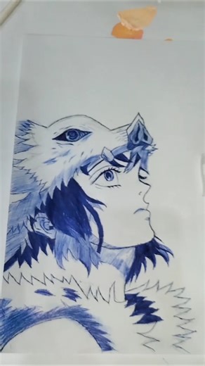 draw inosuke #animeshorts #animeart #viralshorts