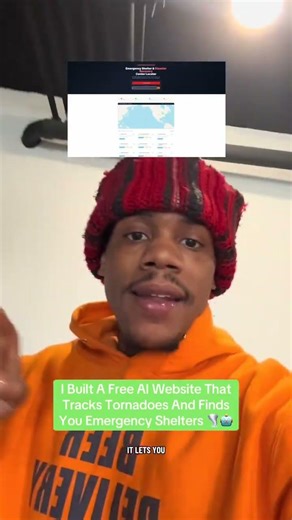 I Built A Free AI Website That Tracks Tornadoes And Finds Emergency Shelterd