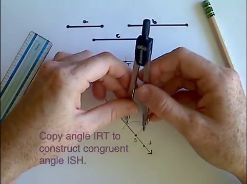 Construction #13 Construct a proportional segment to 3 given segments