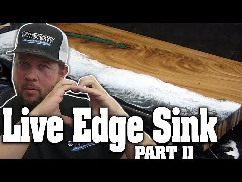 DIY Live Edge Bathroom Countertop | Part 2: Epoxy Pour