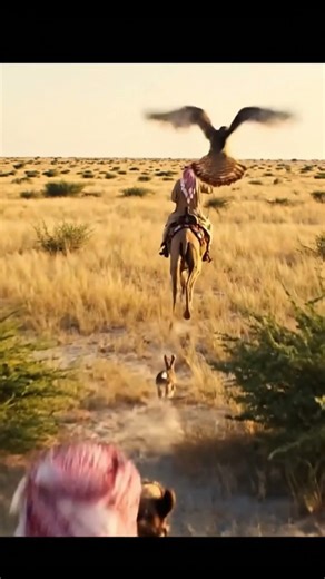 Falcon vs Rabbit – Perfect Ground Strike! 🐇🦅 #shorts