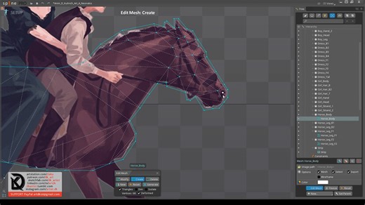 Part 1 Animation workflow Spine 2d and After Effects by DK