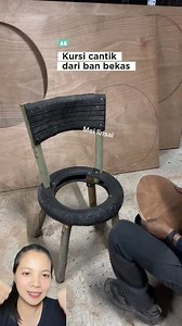 Membuat kursi dari ban bekas #creative #chair #woodworking #tipsandtricks #diy | Mei Linsai Tangke