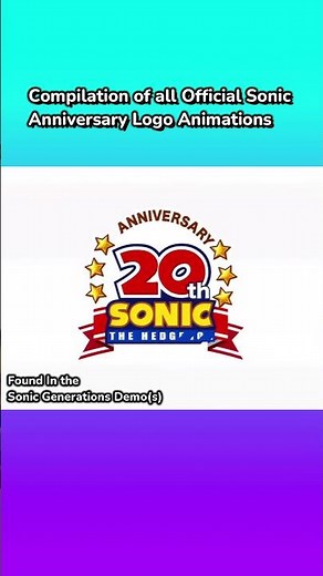 Evolution of Sonic Anniversary Logo Animations (2006-2026)