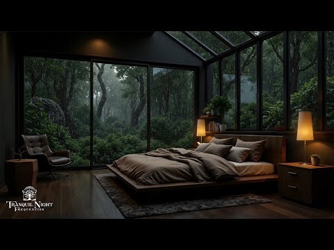 Sleep Instantly in 5 Minutes On Rainy Night - Peaceful Rain & Piano Music for Healing, Meditation