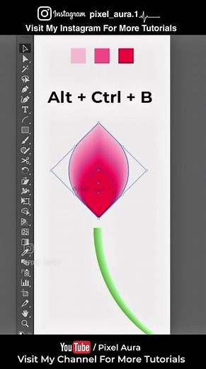 "Beautiful Tulip Vector Flower Design | Adobe Illustrator Tutorial 🌸"