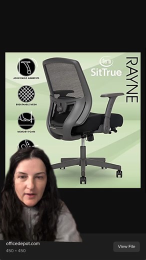 Ergonomics of the Serta Sit True Rayne Chair