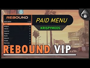 Rebound VIP Paid Mod Menu | PAID GTA V Mod Menu | EASY INJECT | BUY ON KM! | Easy to follow tutorial