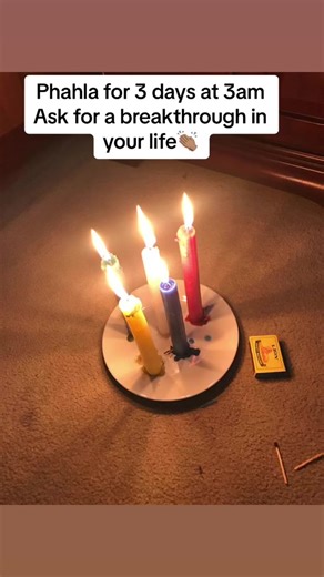 Connect with Ancestors: Phahla Ritual with Candles and Water for Breakthrough