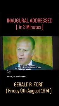 Inaugural Address: GERALD FORD