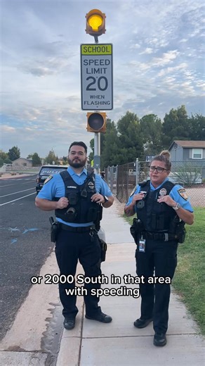 10K views · 124 reactions | Traffic Thursday with Officer Gutierrez. We are reminding everyone again about school zones this morning. We are seeing lots of people speeding through school zones. When the lights are flashing the speed limit is 20 mph. | St. George (Utah) Police Department | Facebook