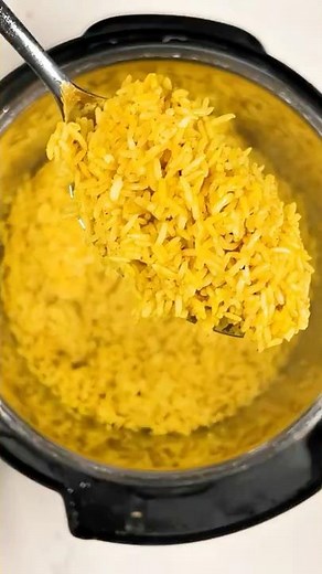Homemade Instant Pot Halal Cart Style Yellow Rice + Recipe