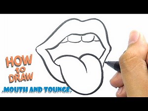 How to Draw Easy mouth and tounge