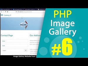 PHP Image gallery website from HTML template Tutorial Part06 | MVC OOP | Quick programming