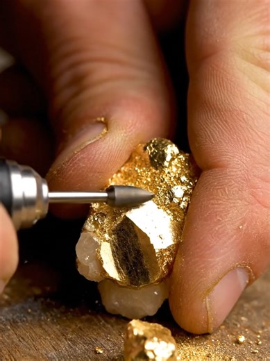 Gold Cutting ASMR Experience for Relaxation