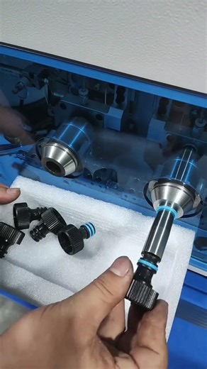 how to work semi automatic O-ring installation machine? #machine #ringinstallation #satisfying