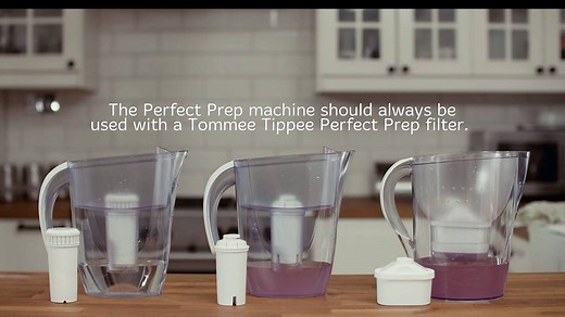 It is important to use a Tommee Tippee Perfect Prep Filter with your Perfect Prep machine. Most standard water filters don't include an anti-bacterial filtration membrane so will not remove bacteria. It is therefore extremely important to ensure that you are buying and using the correct Tommee Tippee anti-bacterial filter. Please see below how the Tommee Tippee Filter works. 1) The micromesh removes larger particles such as sediment and fibres 2) The water moves into the section containing ion e