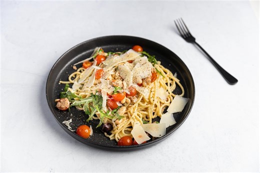 Tuna & White Bean Spaghetti Aglio e Olio — Good Chef Bad Chef