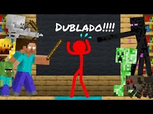 Animations Vs Minecraft Episódio 27 - Escola De Monstros (Dublado Em Português)