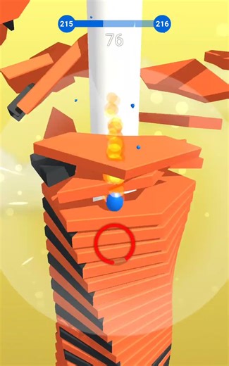 super fast 🔥 stack Ball gameplay #games #gaming