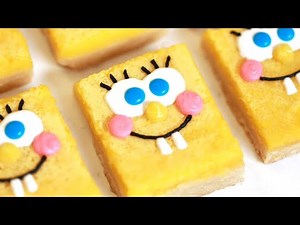 SPONGEBOB LEMON BARS - NERDY NUMMIES